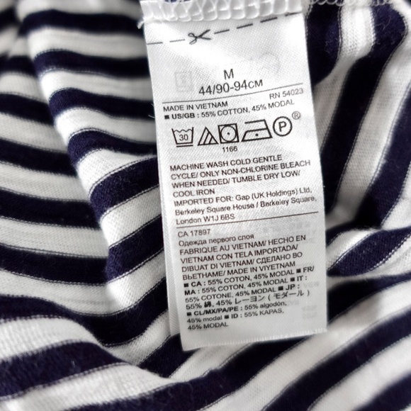 Women's | Banana Republic | Navy Stripes Scoop Neck Top - M - Picture 10 of 10